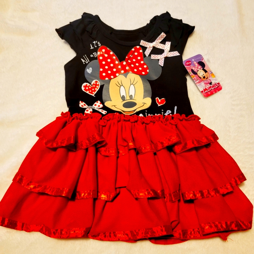 Minnie Mouse Short Sleeve Dress Size 4T NWT Disney